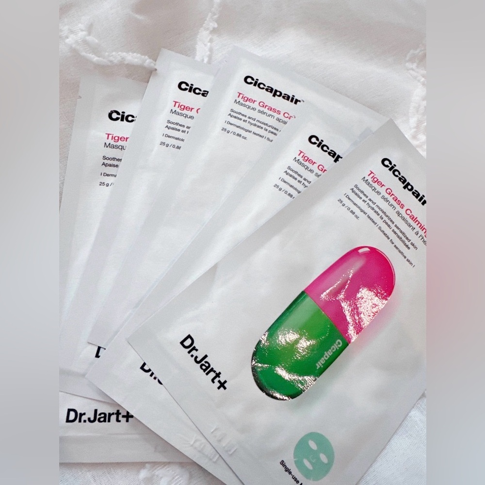 Bundle of  5 Dr. Jart+ Cicapair Tiger Grass Calming Serum Mask